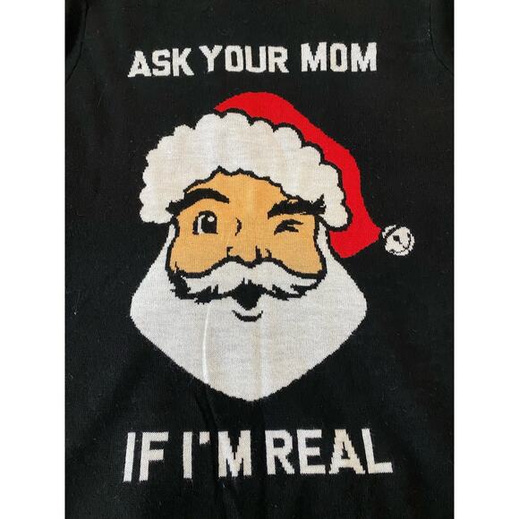 Tipsy Elves ASK YOUR MOM UGLY
CHRISTMAS SWEATER SANTA - Picture 3 of 7